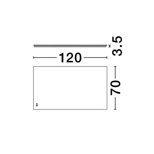 Zrkadlo NOVA LUCE 9006011 LED 53W 1006lm 4000K 230V IP44